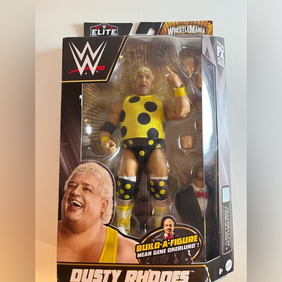 Dusty Rhodes WWE WrestleMania Elite Collection BAF Mean Gene Okerlund - Picture 3 of 7
